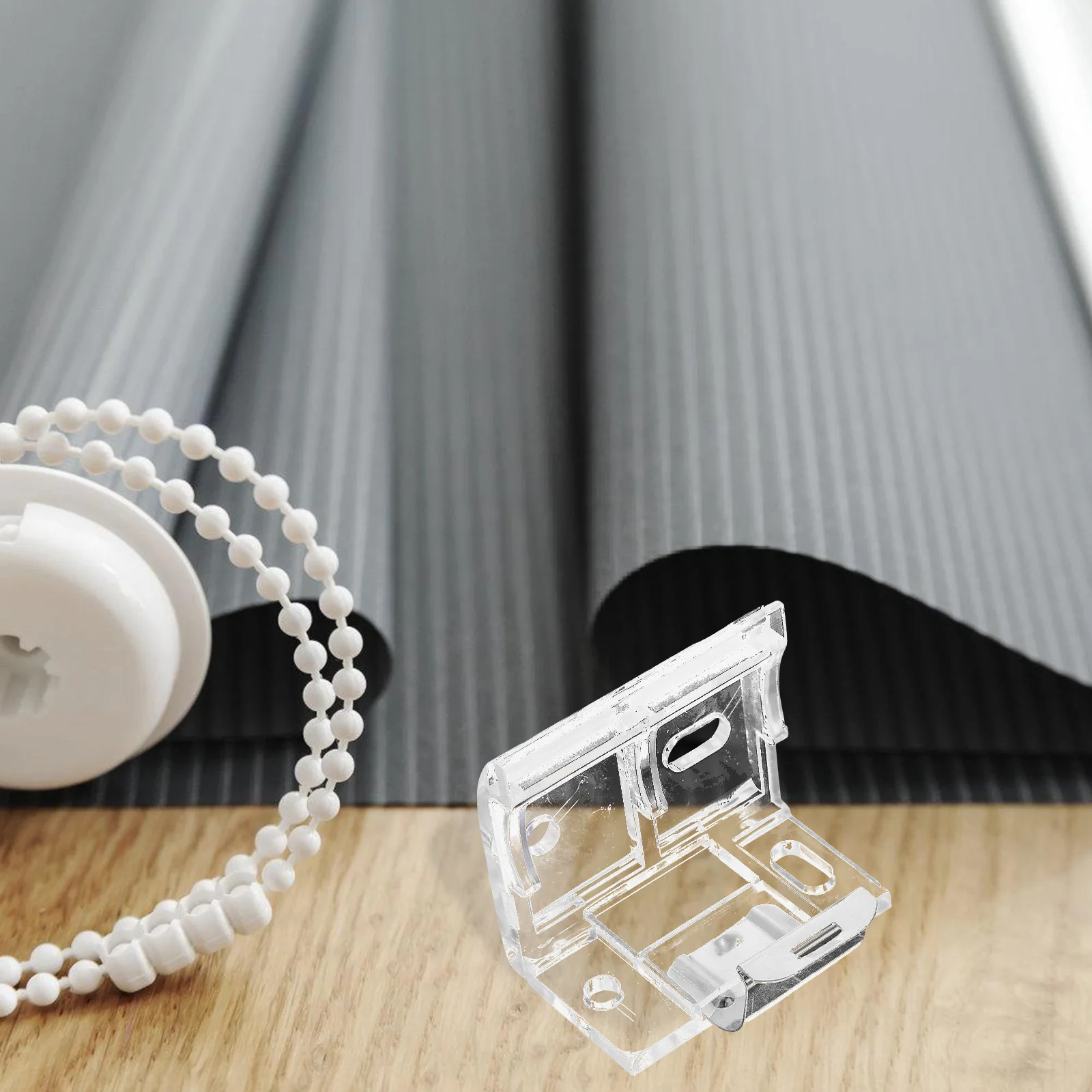 

2Pcs Louver Curtain Brackets Classic White Strong Curtain L Shape Fixation Mounting Support Replacement for Venetian