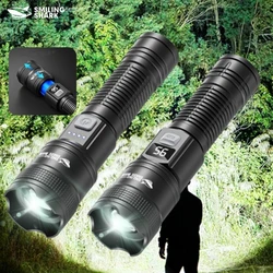 Smiling Shark SD5242 Rechargeable Flashlight, P50 LED Handheld Torch,Zoomable 1200mAh Tactical Lantern,for Outdoor Camping