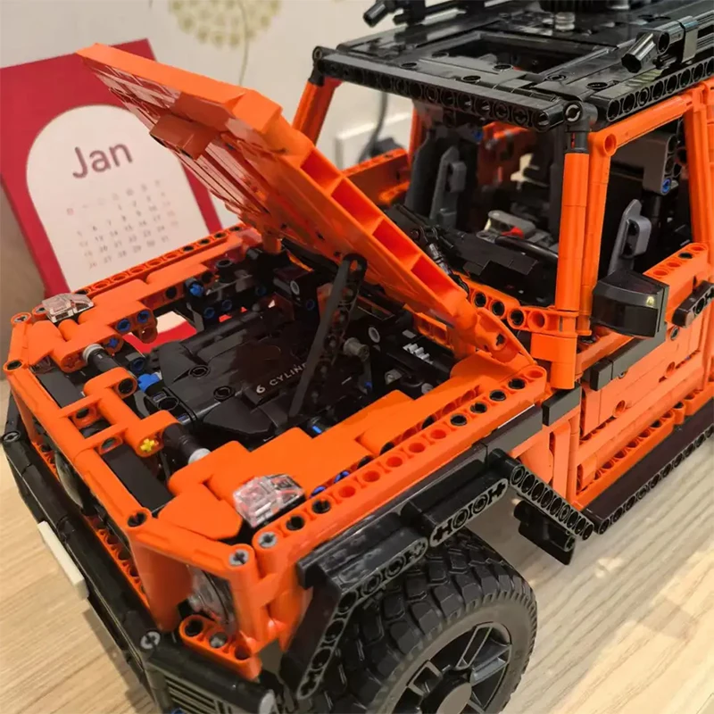 Techniczny model samochodu terenowego G500, 2891 elementów, klocki konstrukcyjne, ciężarówka, pojazd terenowy, zabawka do składania, prezent dla dziecka, chłopca, dorosłego.