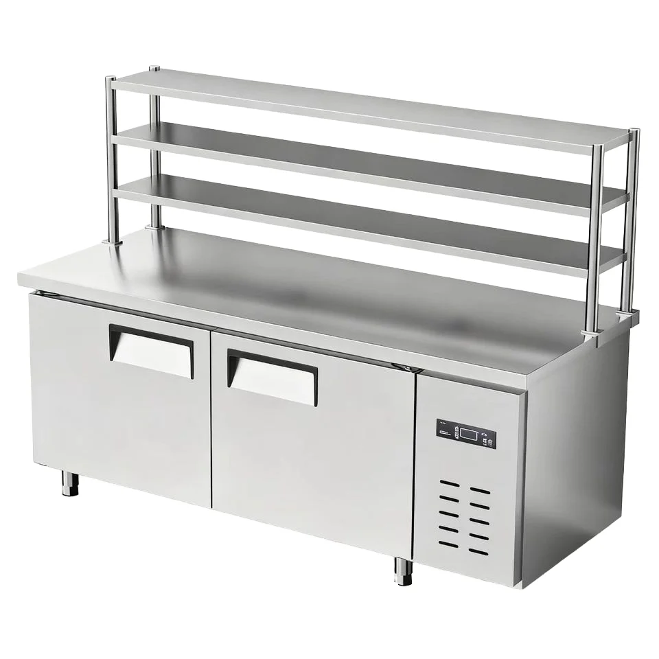 

Холодильник для коммерческого использования из нержавеющей стали, морозильная камера-стол из нержавеющей стали, холодильник под столешницу