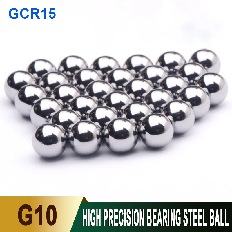 5-500Pcs High-Precision Solid Steel Balls G10 Bearing Steel GCR15 Smooth Round Balls Dia: 1/1.2/1.5/1.588/1.8/2/2/2.381~9.525mm