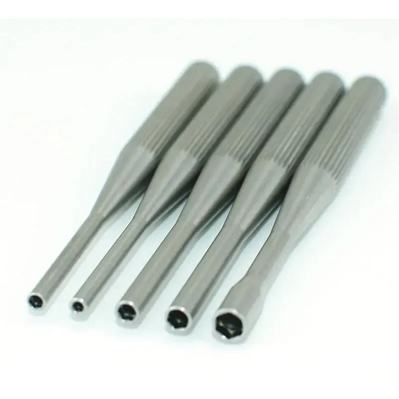 Stainless Steel Hexagonal Socket Set 1.5/1.7/2.0/2.5/3.0/4.0mm Hex Allen Socket Wrench For Tamiya LESU For Scania Volvo Parts
