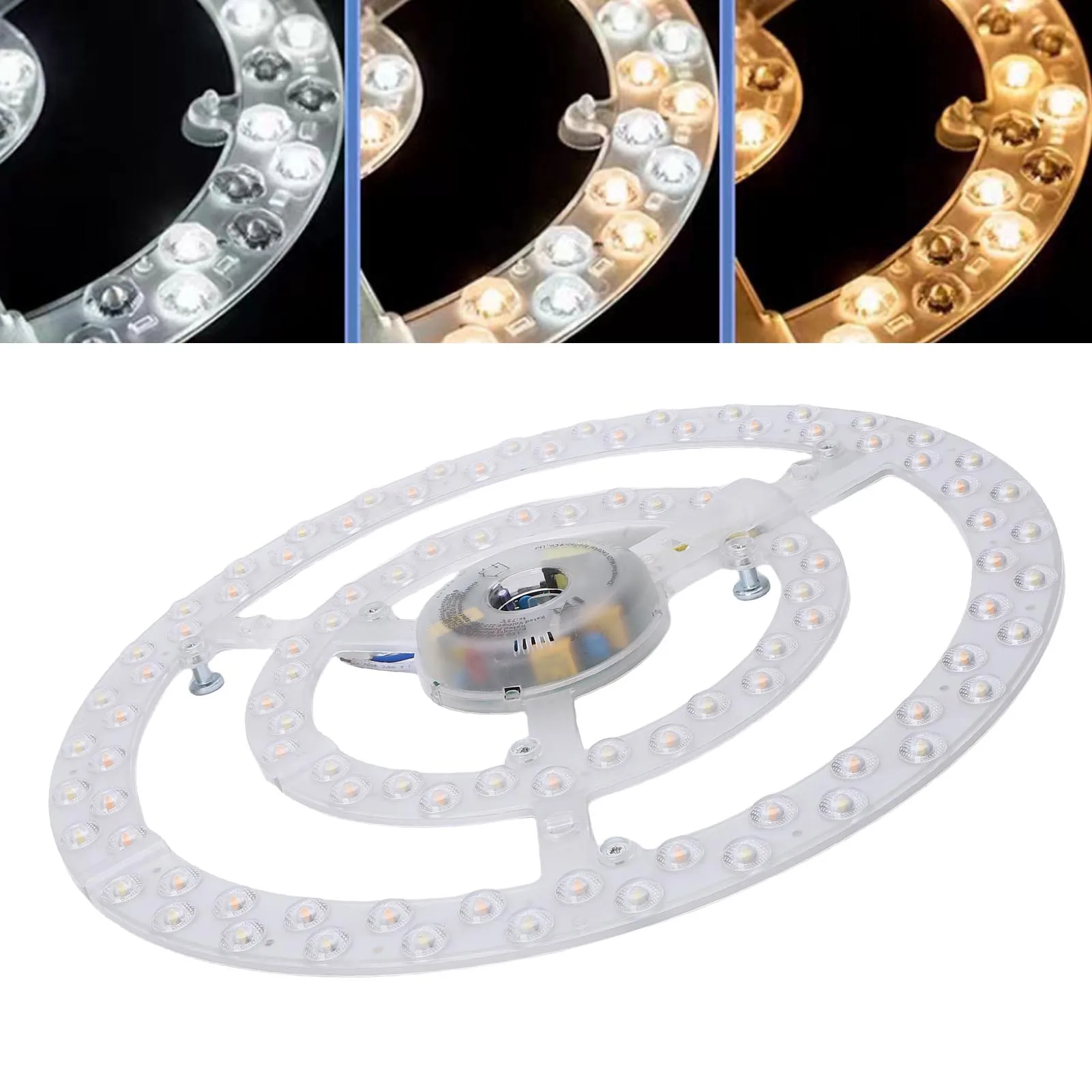 13.2 بوصة مروحة السقف مصباح ليد استبدال PC 3 اللون قابل للتعديل فلوش جبل مروحة السقف ضوء لوحة التحديثية ضوء المجلس