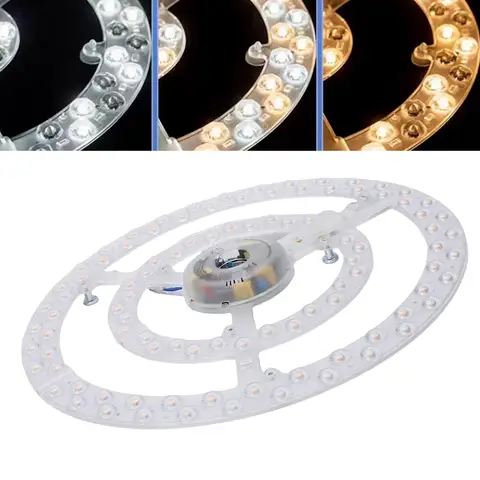 13.2 Inch Ceiling Fan LED Light Replacement PC 3 Color Adjustable Flush Mount Ceiling Fan Light Panel Retrofit Light Board
