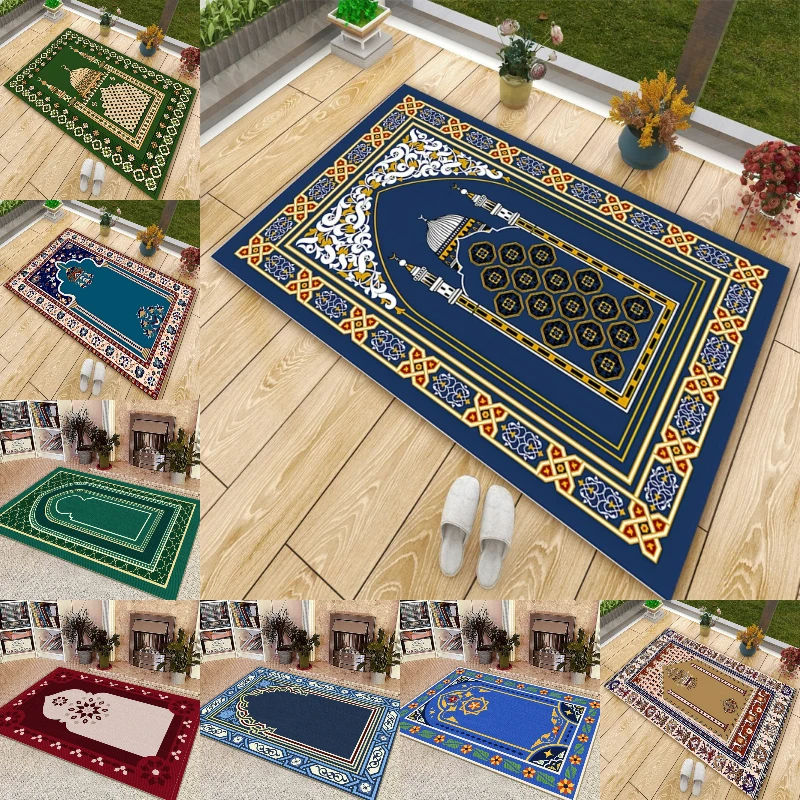 Muslim Islamism Ramadan Prayer Carpet for Living Room Home Bedroom Balcony Decor Carpets Large Area Non-slip Washable Rug