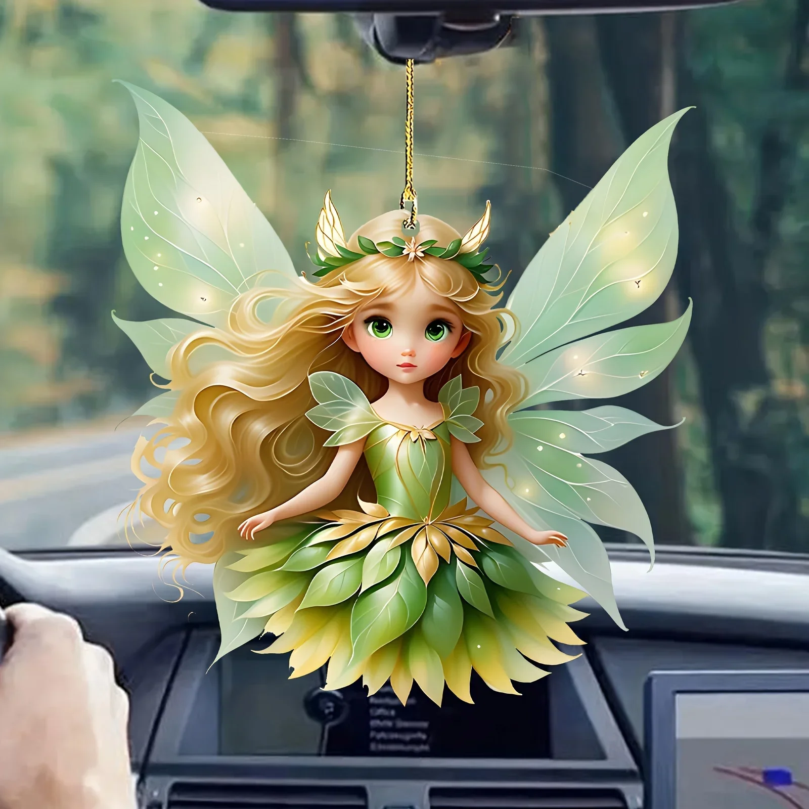 1 Очаровательная зеленая подвеска в виде крыла ангела-прочные украшения для дома, автомобиля и сада-искусственная кожа и рюкзак 1 Очаровательная зеленая подвеска в виде крыла ангела-прочные украшения для дома, автомобиля и сада-искусственная кожа и рюкзак