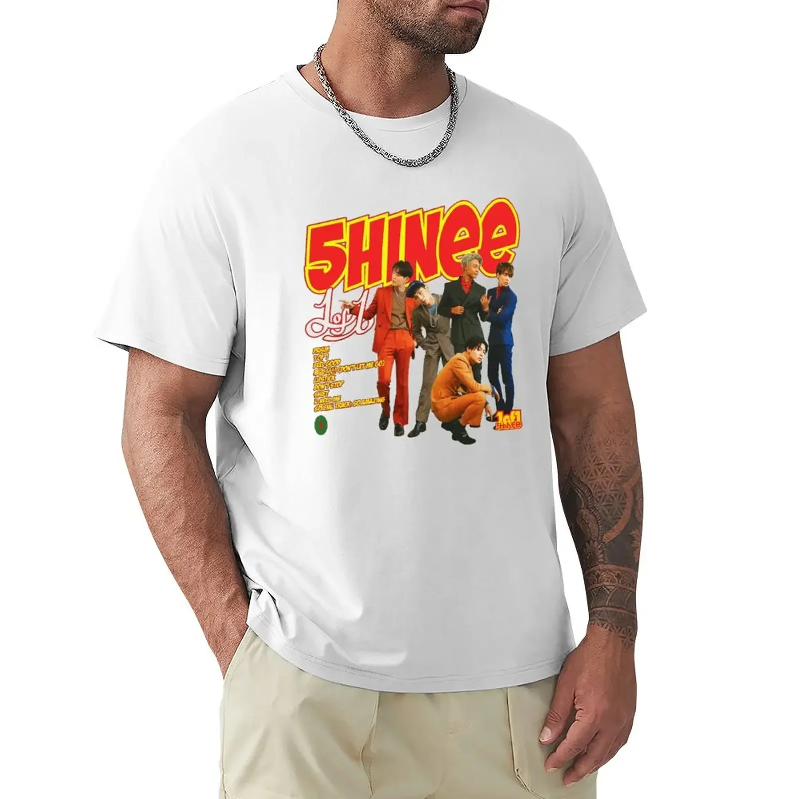 

SHINee - 1of1 - Tracklist T-Shirt customs for a boy heavyweights mens graphic t-shirts funny