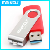 Maikou Rotation High Speed USB3.0 Flash Drive Mobile U Disk Storage Pen Drive RED