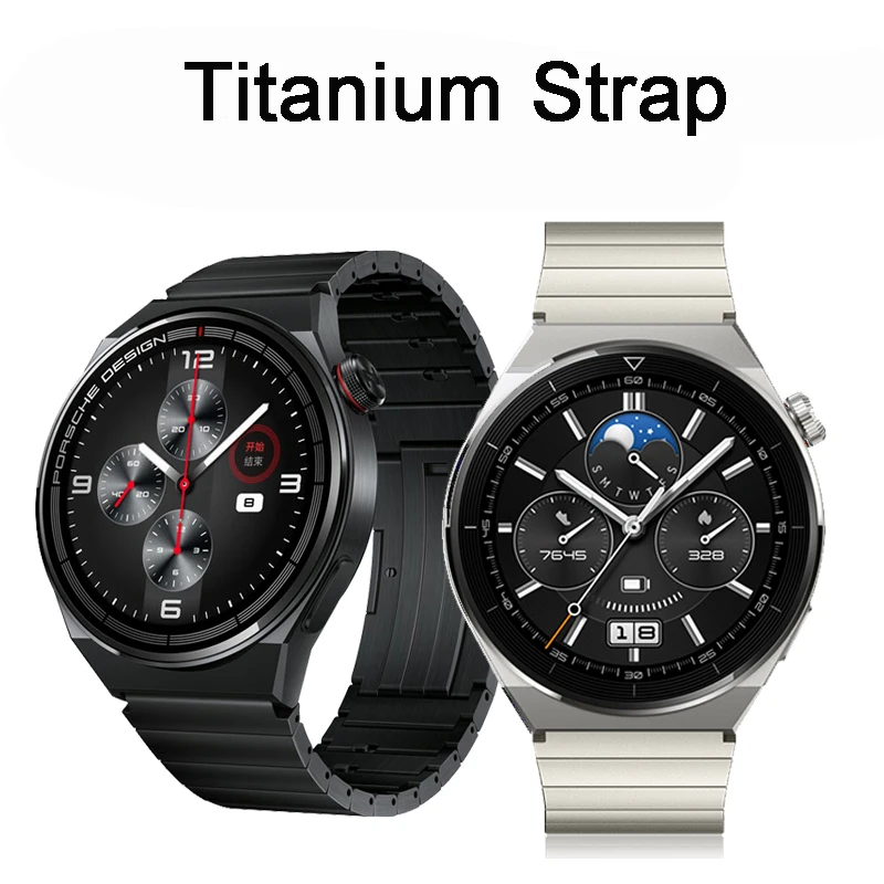 Solid Titanium Strap for Original Huawei Watch GT3 46mm 22mm WatchBand for Huawei GT2 pro GT 2 46mm Magic 2 GT2E Watch Fitting