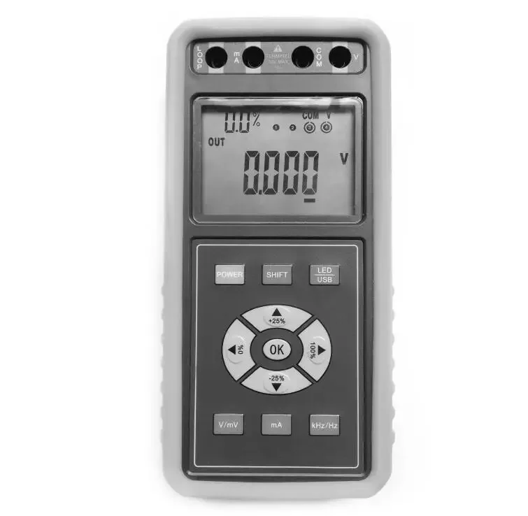 YHS-718D YH Loop Volt e mA Hz Testador de medidor de calibrador de processo de fonte de sinal