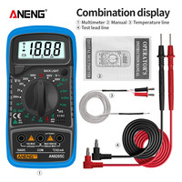 ANENG AN8205C Digital Multimeter AC/DC Ammeter Volt Ohm Multimetro Tester Meter With Thermocouple LCD Backlight Portable