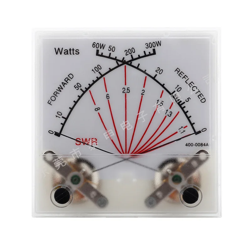 Standing Wave Meter Radio SWR Watt Meter Dual Pin 60/300W Power Meter Transmitter with Backlight