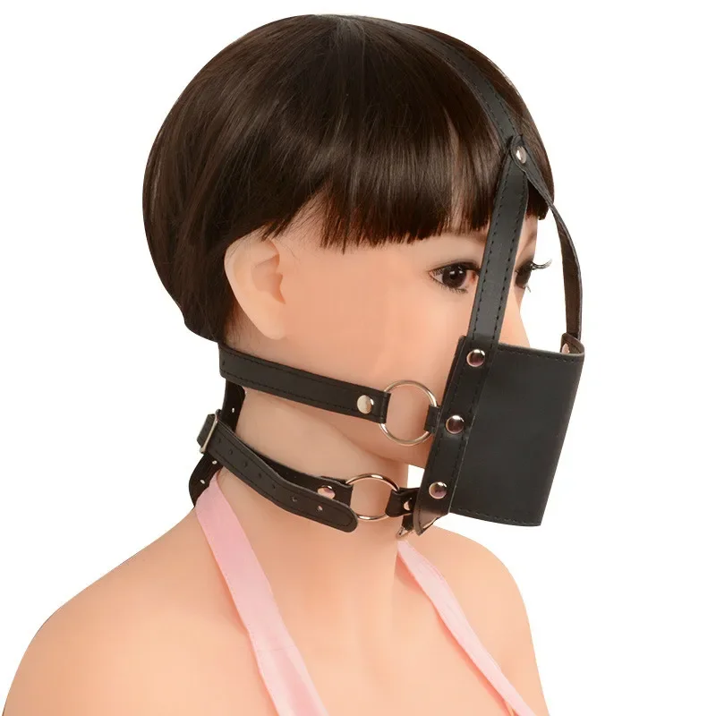 قناع الجنس المكونات الفم bdsm لعبة صنم الرجال الفم الكمامة المكونات الإناث حزام العفة الجنس لعب للنساء قناع الهالوين منتجات جنسية