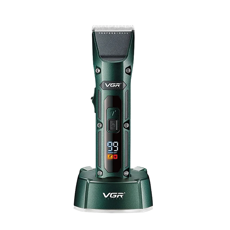 vgr-v696-electric-hair-clippers-haircut-professional-rechargeable-portable-trimmer-for-men-cordless-barber-salon-lcd-usb-vgr-696