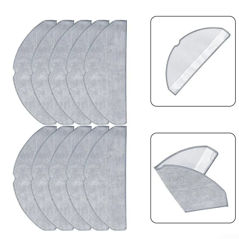 

A02F-For Lubluelu L20 Robot Vacuum Cleaner Mop Cloth Replacement - Compatible Part Accessories, 10-Pack