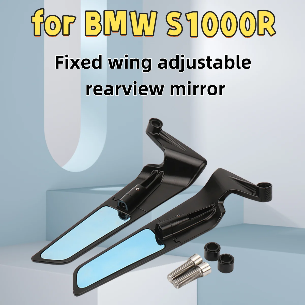 

Suitable for BMW S1000R new motorcycle accessories modified side mirror rotating fixed wing rearview mirror in stock