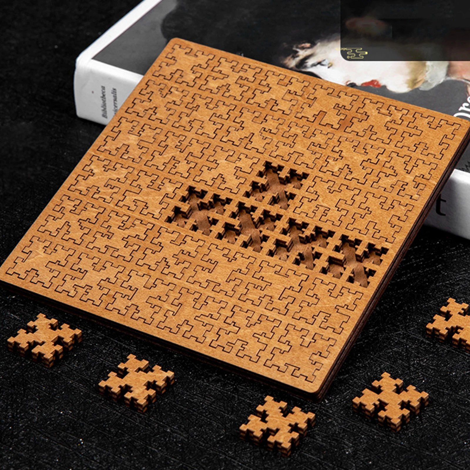 لغز صينية كسورية، لغز خشبي منحني للعقل، غير منتظم فريد ومبتكر #2