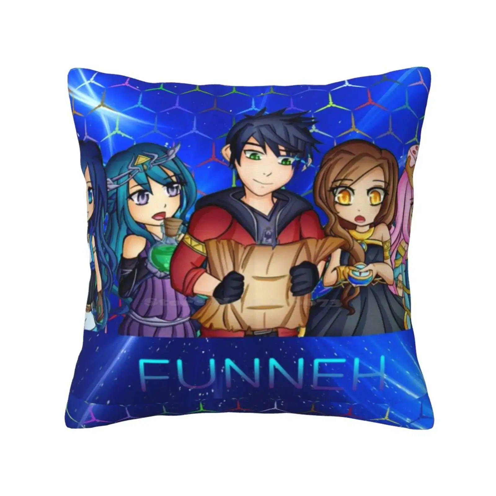 Itsfunneh Krew Pillowslip Pillowcase Its Funneh Gamer Gaming Alia Bloxburg Lachlanbeam Izza Place Fashion Famous Funneh And The