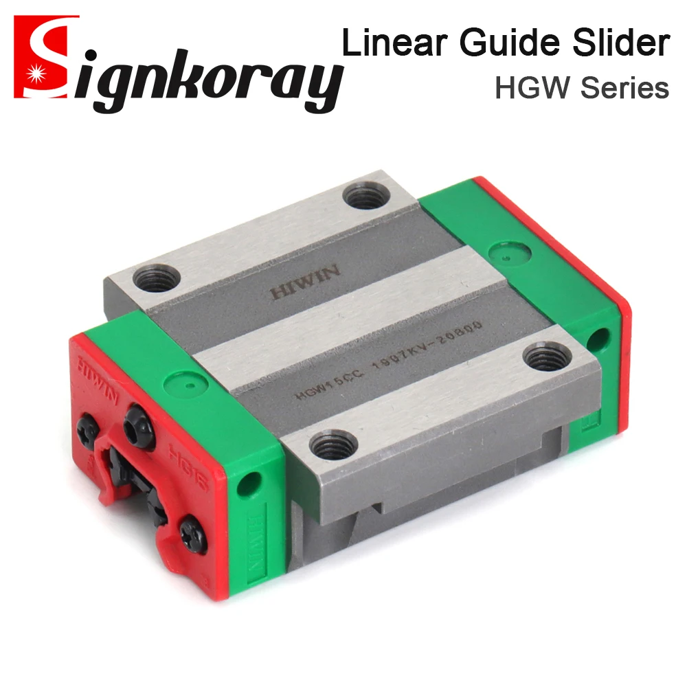 

SignkoRay HGW Series HIWIN Linear Guide Slider HGW15CC HGW20CC HGW25CC for Linear Rail CNC Diy Parts