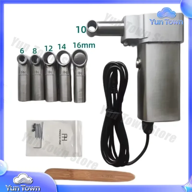 Stainless Steel Automatic Long Hair Lock Maker for Crochet Hair Extensions Motor Tool for Hair Braiding and Locs Styling