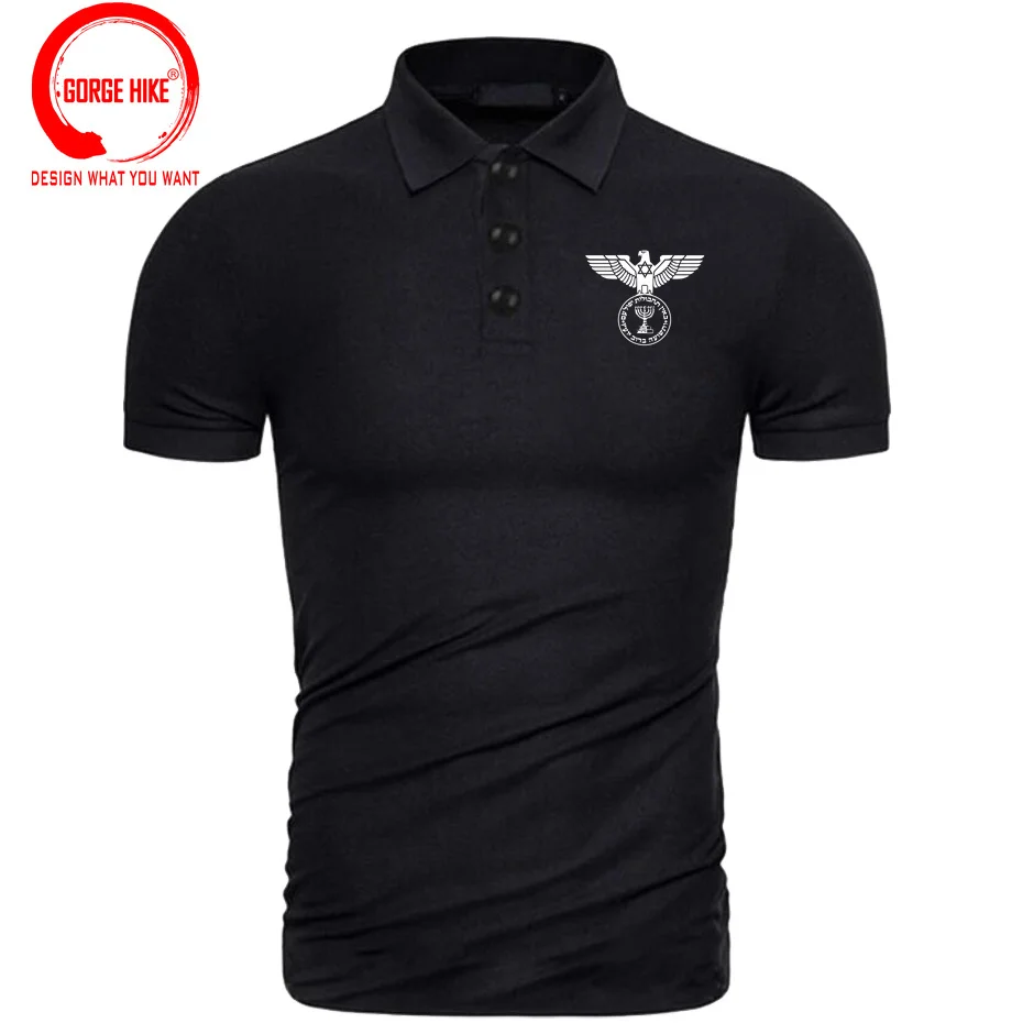 Mossad Eagle Israel Secret Service Intelligence Polo Shirt Men Israeli IDF Military Army Polo Shirts for Man Fashion Funny Shirt