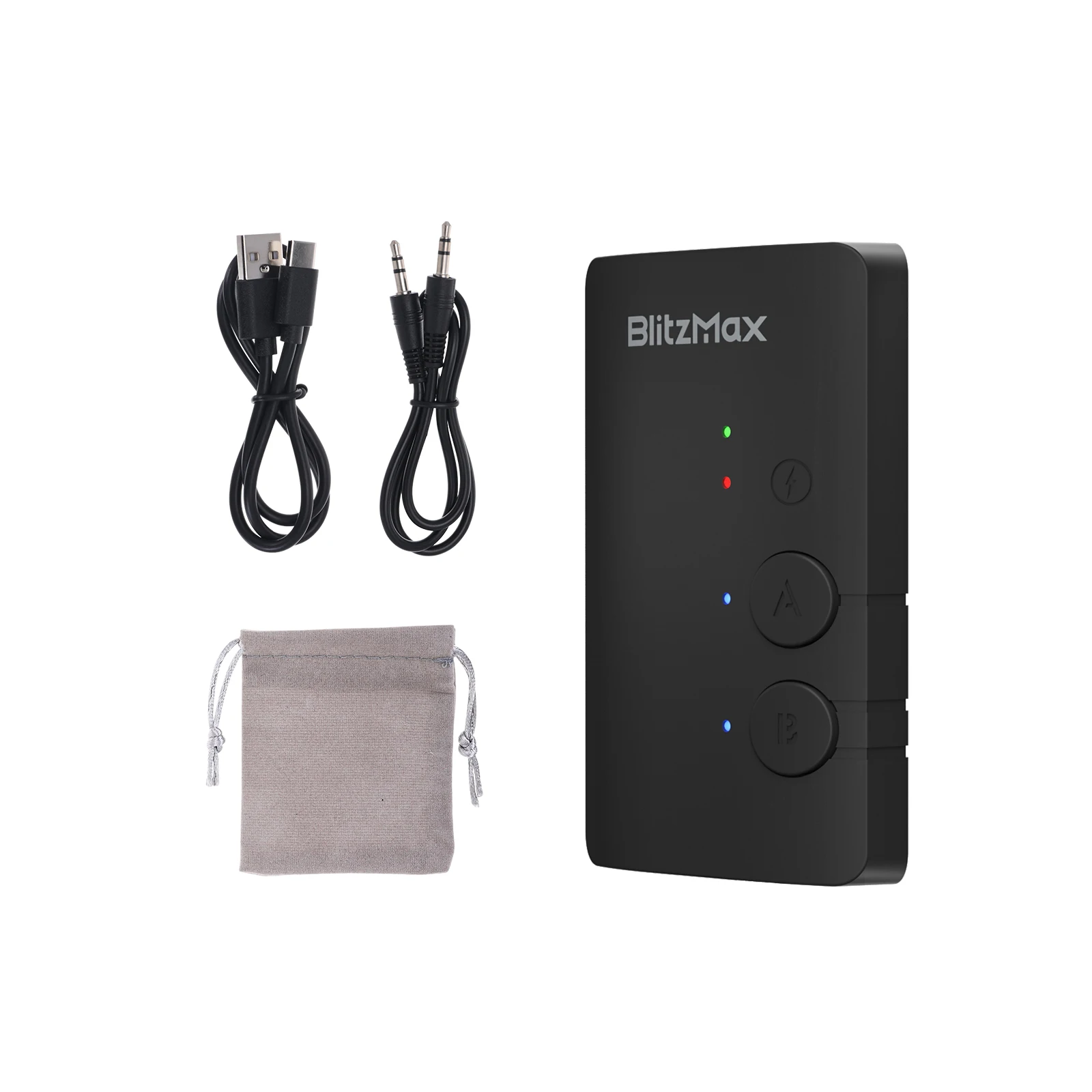 Blitzwolf BlitzMax BM-LE505 جهاز ريسيفر استقبال وإرسال بلوتوث V5.2 التكيف HiFi الصوت محول لاسلكي للتلفزيون المتكلم الكمبيوتر