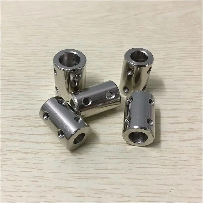 No. 45 steel rigid coupling DIY motor motor parts 4/5/6/8/10/12mm inner diameter connecting shaft motor shaft extender