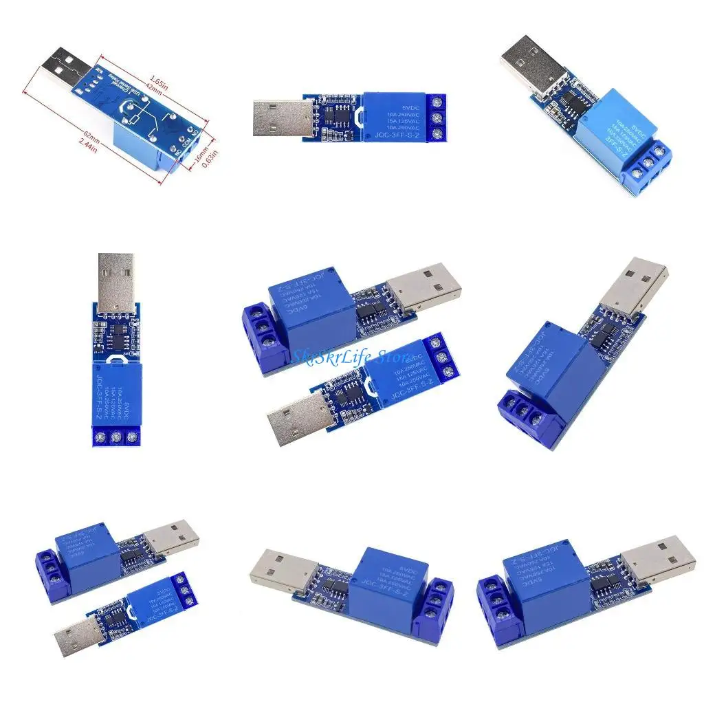 

E65E USB Serial Port Control 1 Channel Module 5V 10A Protective Computer Module