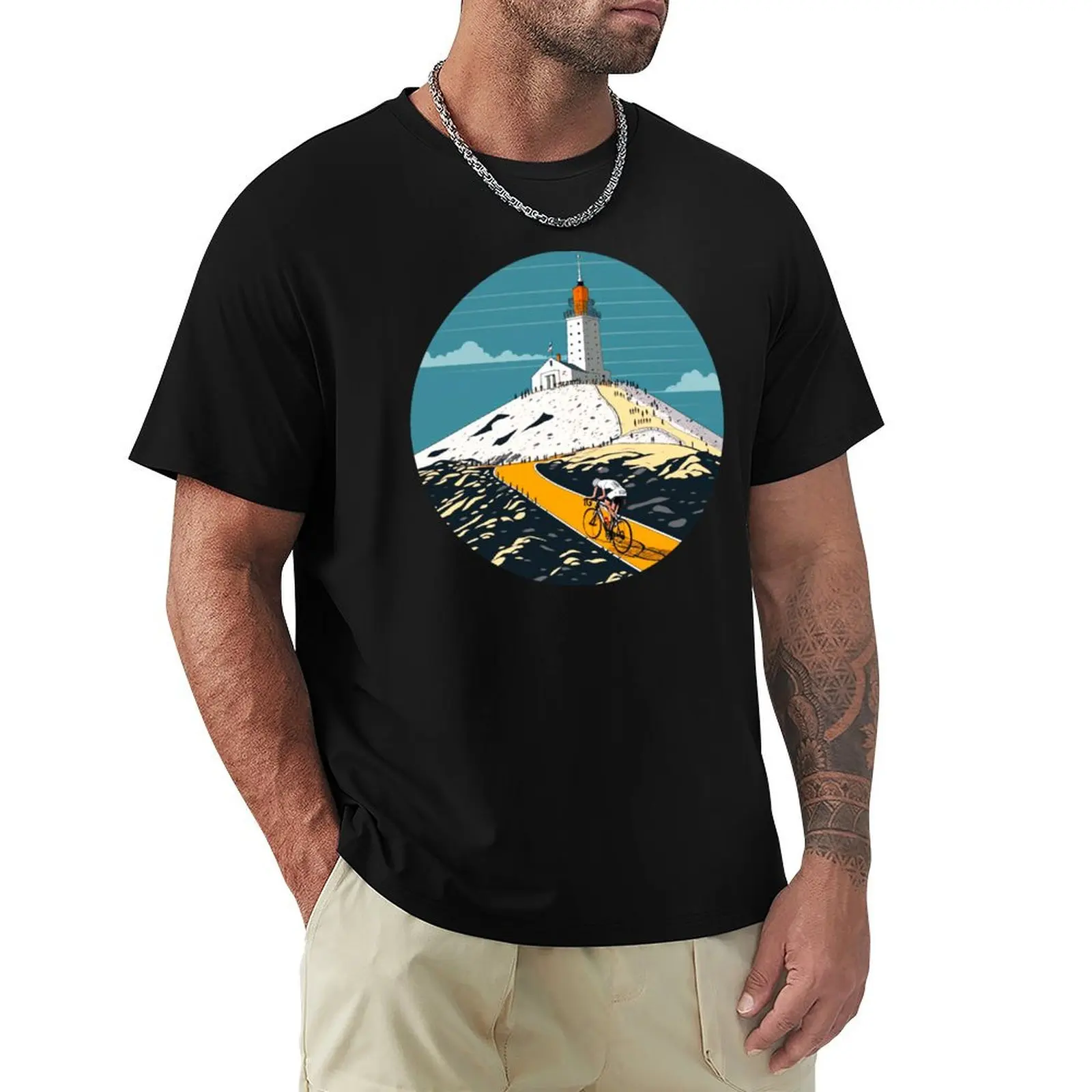 

Mont Ventoux Retro Vintage Cycling France T-Shirt blue archive funny costumes t shirt for men