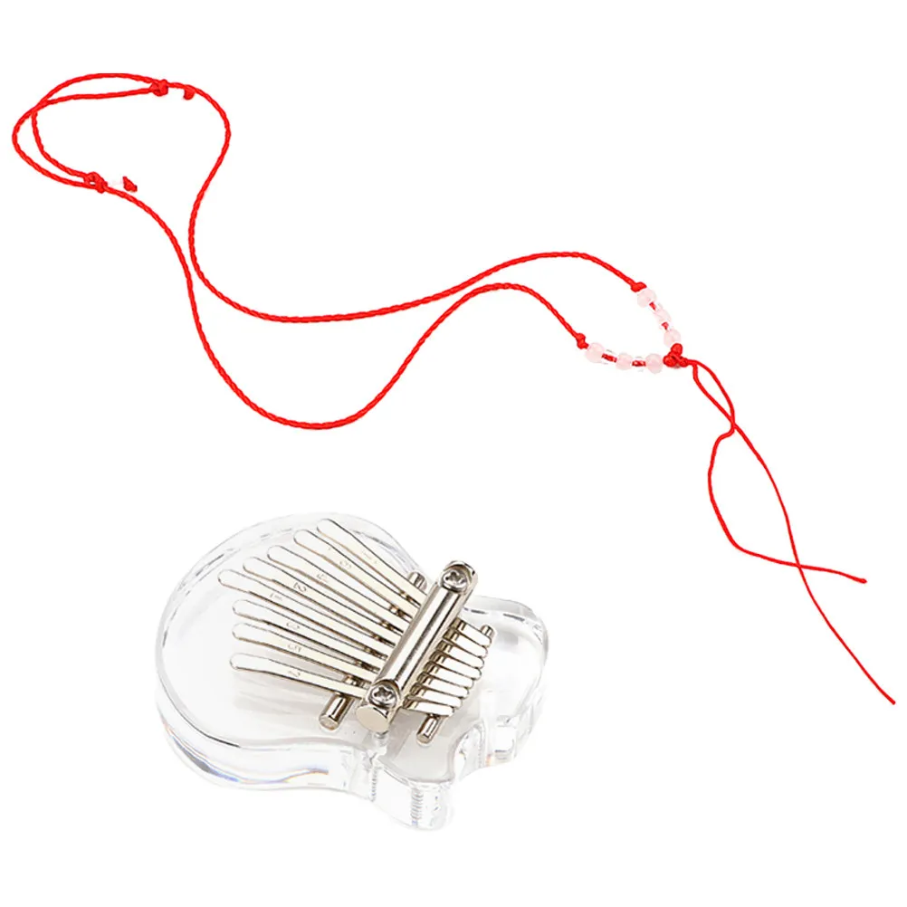 8 Keys Kalimba Acrylic Thumb Piano Finger Piano Mini Portable for Beginners Kids Adult Music Instrument Beginners Kalimba
