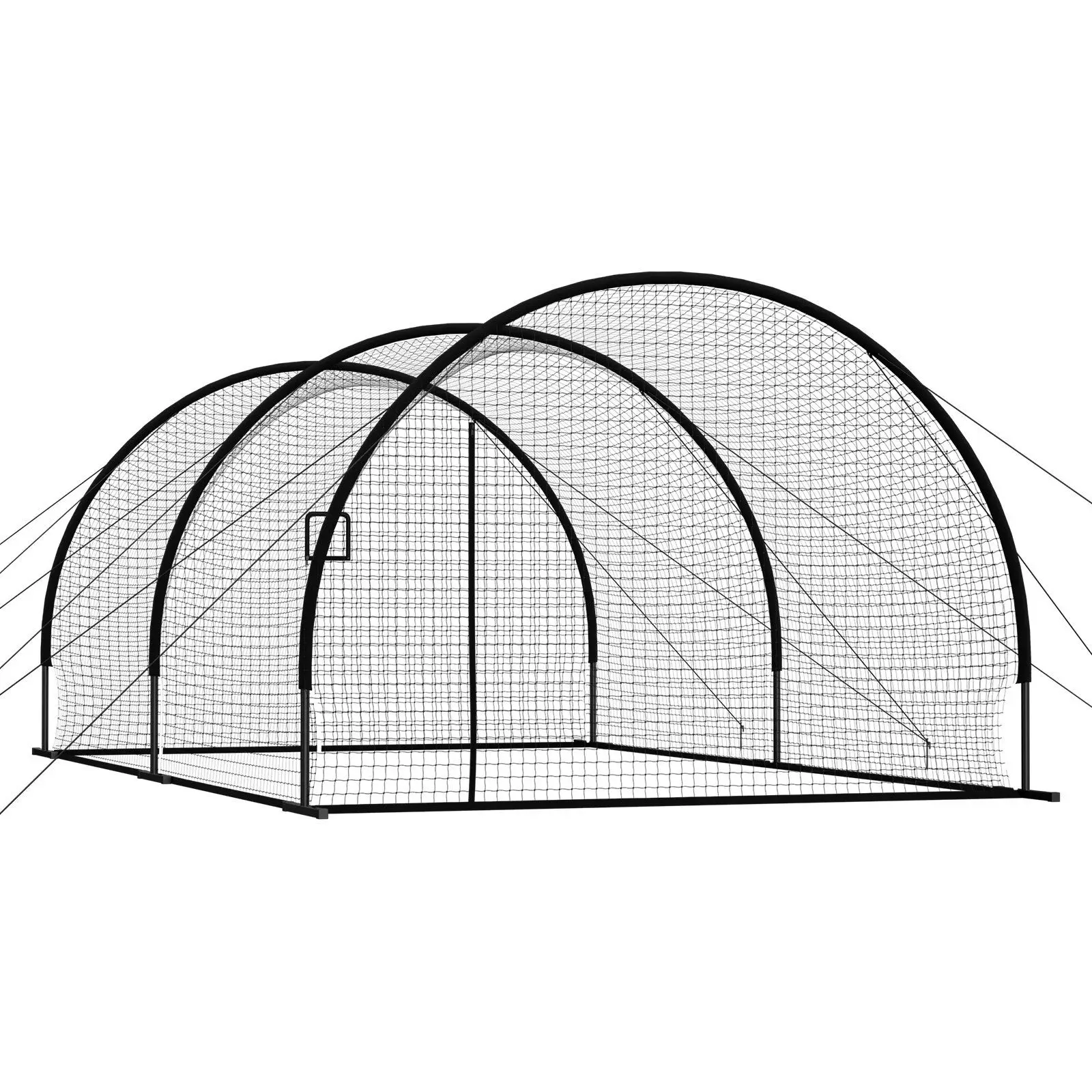 

Бейсбольная баттинг-клетка, 19,9 x 12,0 x 8,2 футов, отдельно стоящая, портативная, с сеткой из 30-слойного узлового полиэтилена высокой плотности (HDPE)