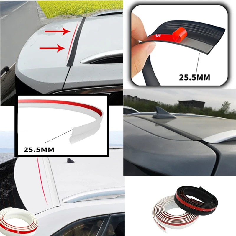 Auto Trunk Lid Gap Seal Strip Car Rubber Sealing Strip for Suv Hatchback Upper Edge Automotive Dust proof Roof weather strip