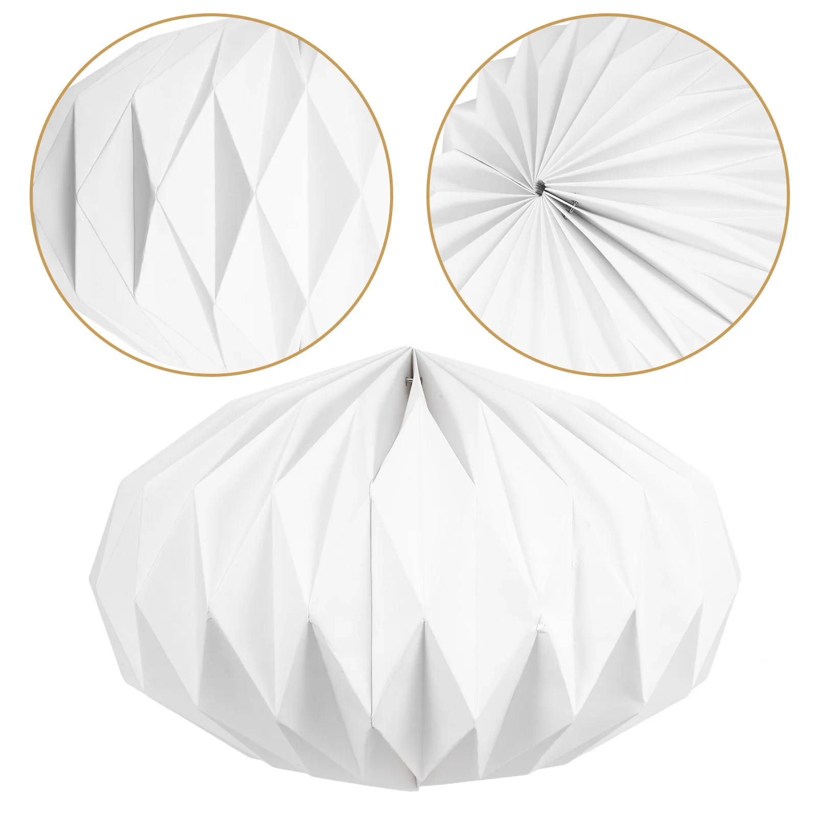 

Paper Craft Lampshade DIY White Pendant Lamp Shade Modern Decorative Lighting for Home Hotel Party Use Foldable Design