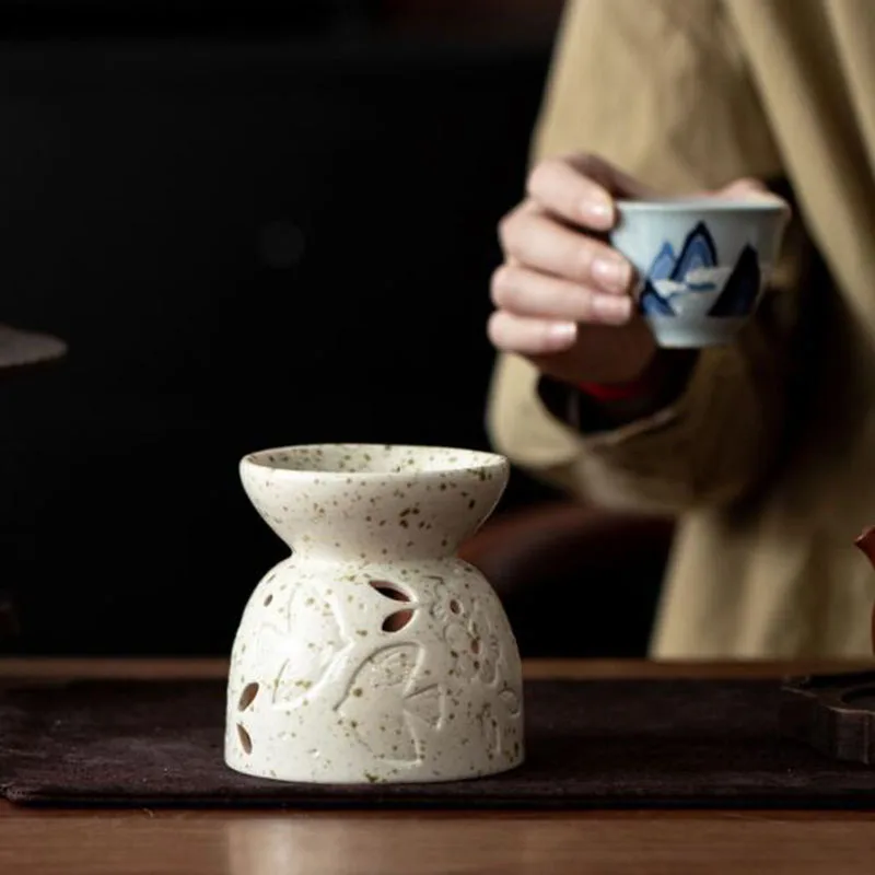 Huajian Fish Shadow Aromatherapy Burner Tea Roasting Stove Essential Oil Furnance Tea House Fragrance Censer Home Decoration