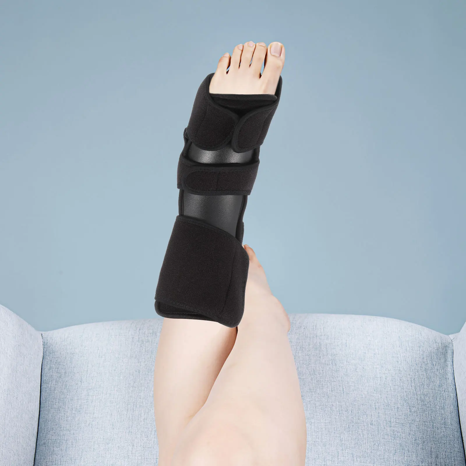 

Foot Drop Orthosis Foot Brace Adjustable Moldable Plantar Fasciitis Splint Breathable Support Rehabilitation Tool