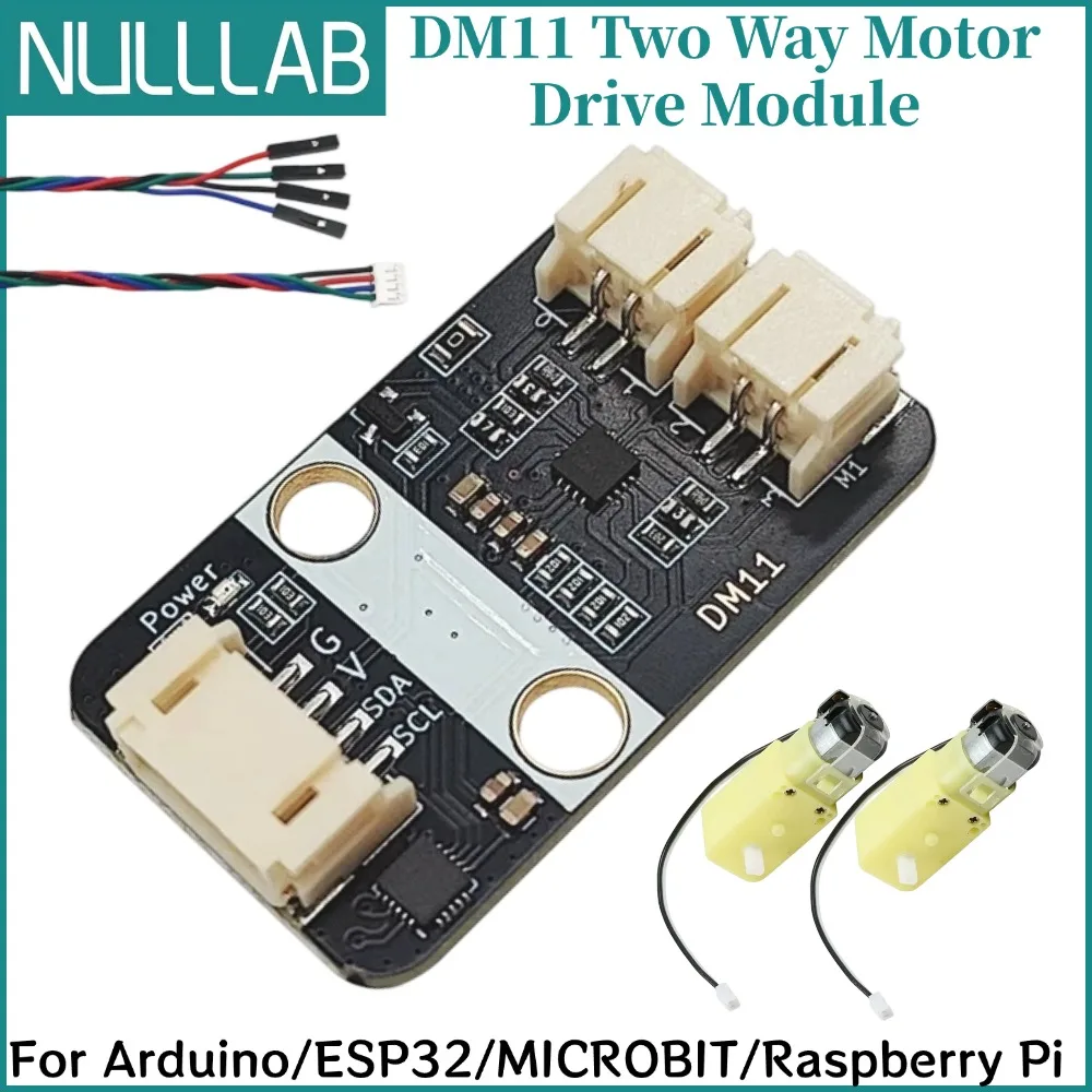 modulo-driver-de-motor-pwm-i2c-4-canais-at8833-controle-duplo-de-motores-dc-36-5v-350ma-endereco-0x15-com-carcaca-ph20-para-arduino-esp32-raspberry