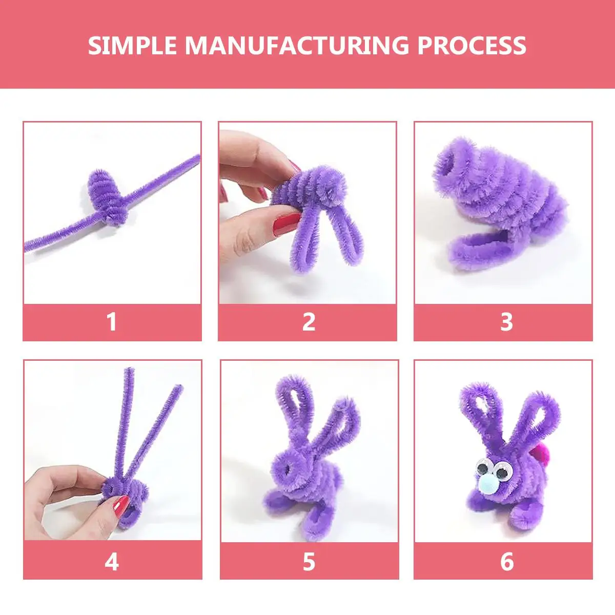 Flexible Stem Colorful Bendable Sticks Twistable Stems Toy Cartoon Folding Twistable Sticks Craft Supplies Decor