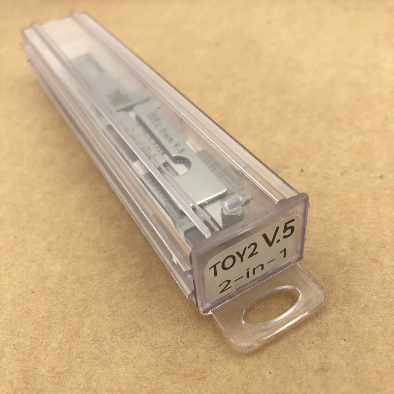 Original TOY2 Track V.5 Extend LISHI 2in1 für neue TOYOTA Einzelrillen-Decoder-Schlüssel, Autotüröffnungswerkzeug, Schloss-Picking-Werkzeug für Schlüsseldienste – Detail 2
