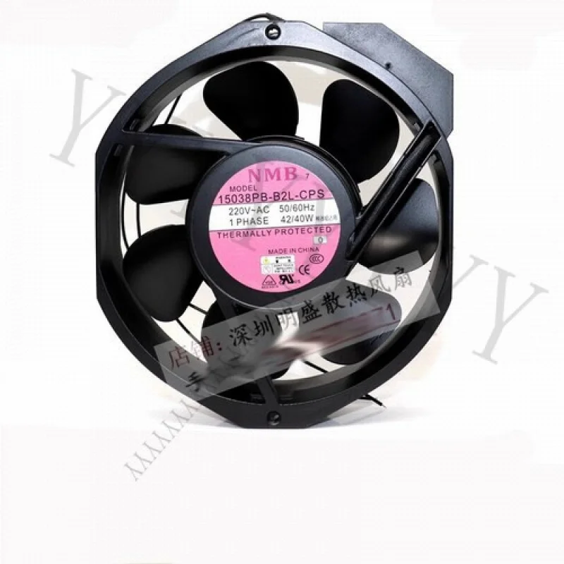 

Y + ДЛЯ NMB 15038PB-B2L-CPS 220 В 42/40 Вт металлический охлаждающий вентилятор, устойчивый к высоким температурам