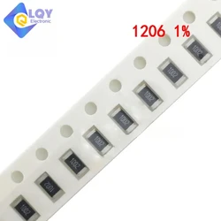 1206 1% SMD resistor 0R ~ 10M 1/4W 0 0.1 1 10 100 150 220ohm 1K 2.2K 4.7K 10K 100K 1R 10R 100R 220R 330R 1M 100pcs