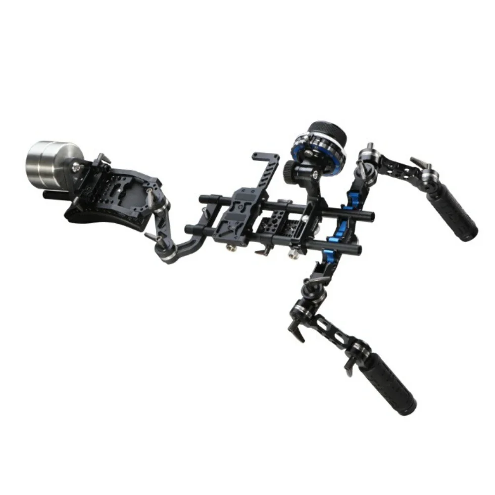 

TILTA 15mm DSLR Follow Focus Rig System Offset Shoulder Rig w/ 2kg Counter Weight Front handgrip for Canon DSLR HDV