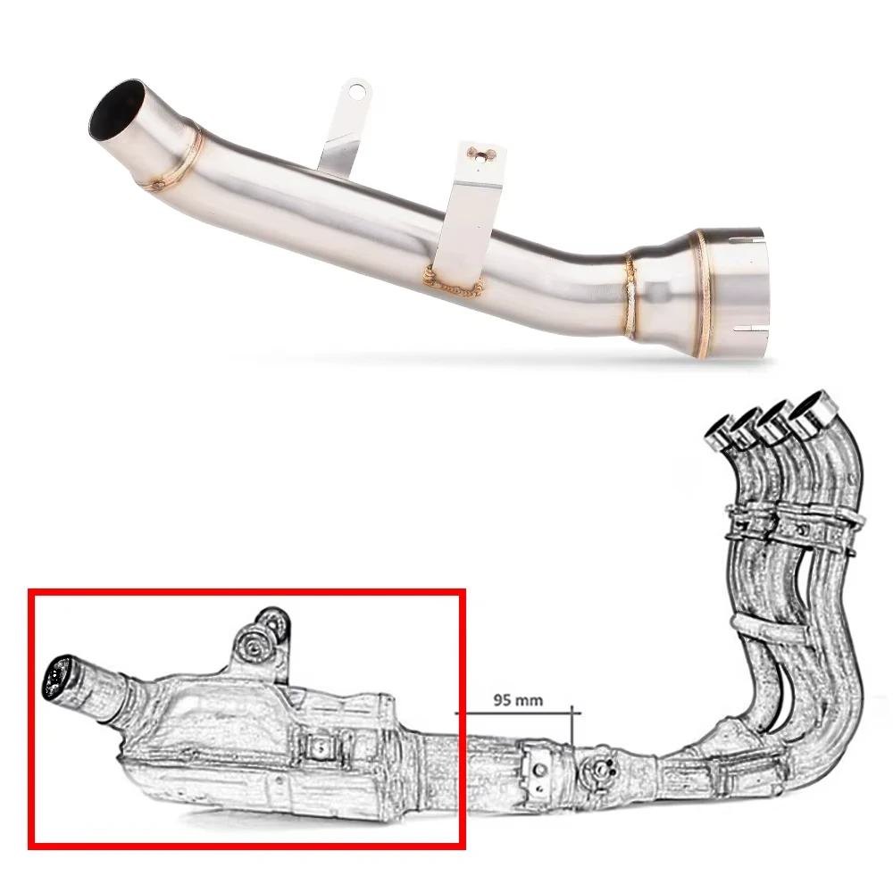 

Оригинальная выхлопная выхлопная система мотоцикла, средняя секция, соединительный глушитель, среднее звено трубы для Suzuki GSXS1000 GSX S1000