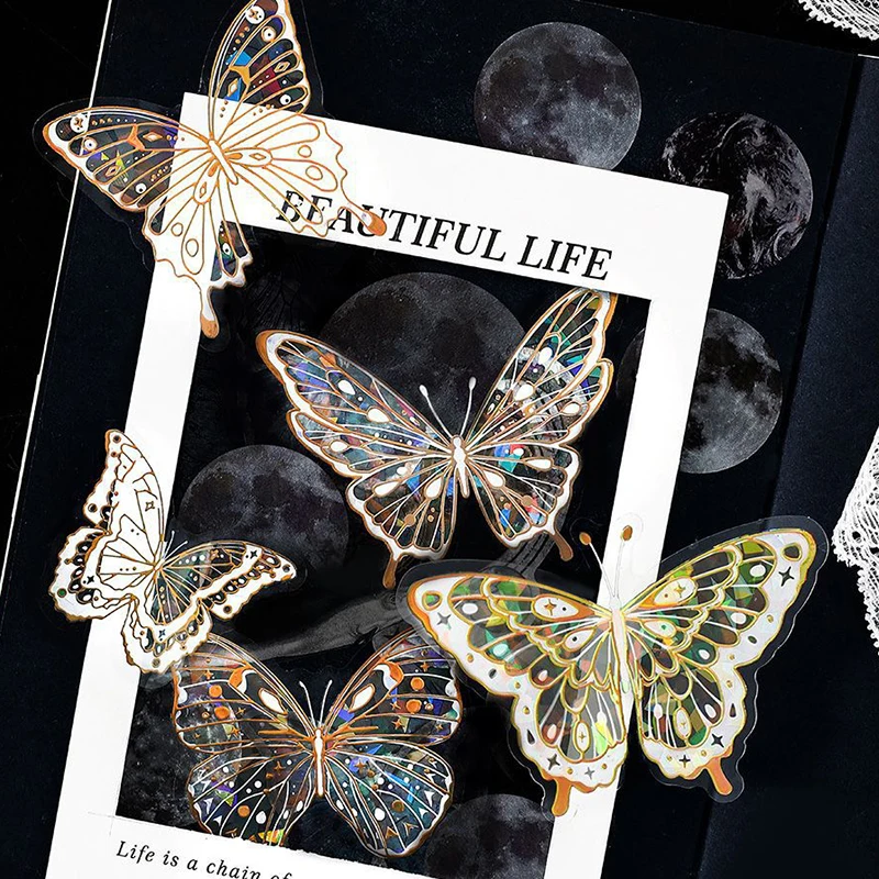 20 قطعة من سلسلة Dreamland Fantasy ثلاثية الأبعاد مطلية بالذهب، مجموعة ملصقات PET الخفيفة، ملصقات حقيبة يد Dreamland الرجعية #1