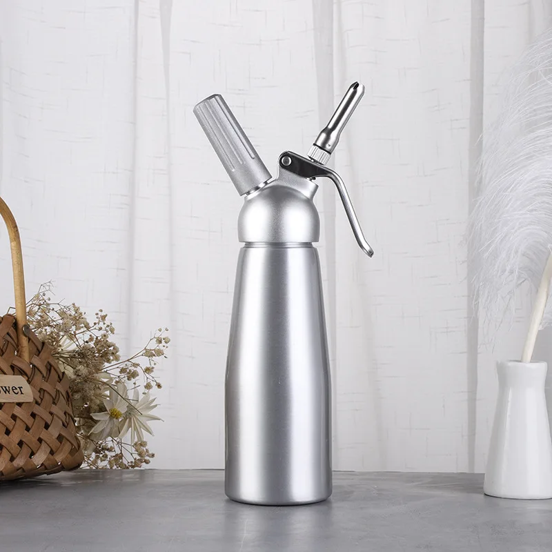 

Hot 500ml Cream Gun Siphon Kitchen Whipped Cream Gas Foamer Gun Whipper Dispenser Coffee Cake Stainless Steel Tool