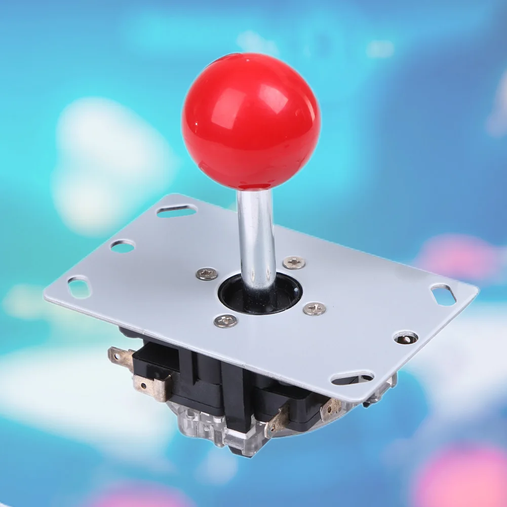 Red 8 Way Arcade Game Joystick Ball Joy Stick Red Ball Replacement