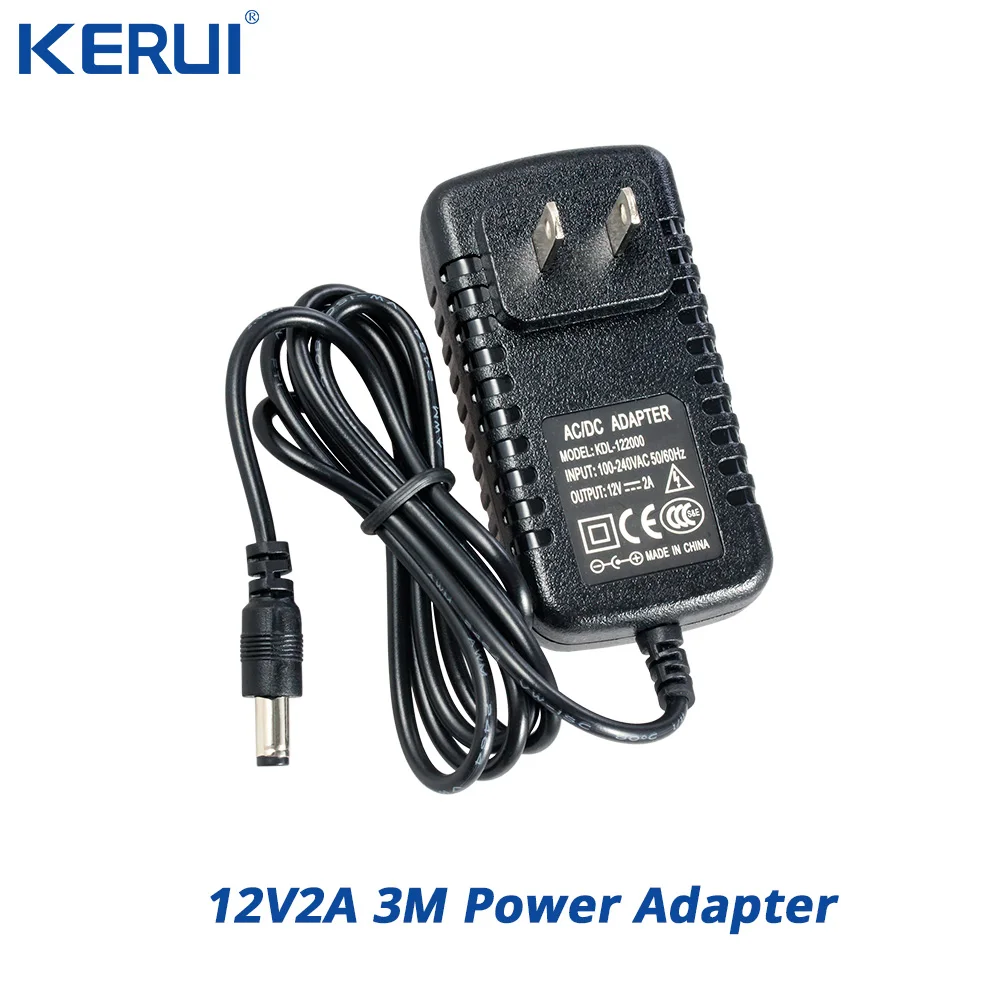 3M 12V2A Power Supply AC/ DC Power Adapter For Security CCTV Camera System NVR DVR Converter US/ EU/ UK/ AU Plug Charger