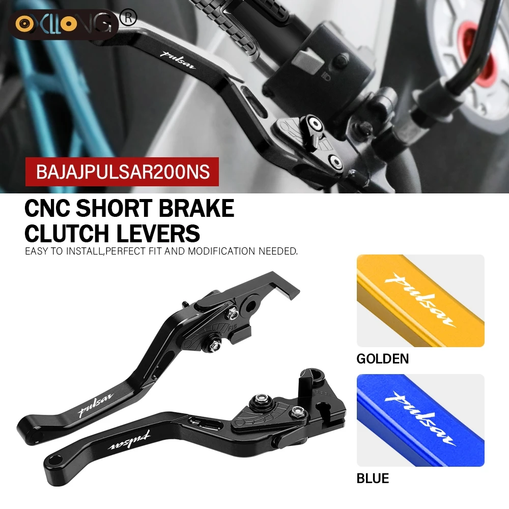 

CNC Aluminum Motorcycle Short Brake Clutch Levers Accessories Parts For Bajaj Pulsar 200NS 200RS 200AS 2012-2016 2017