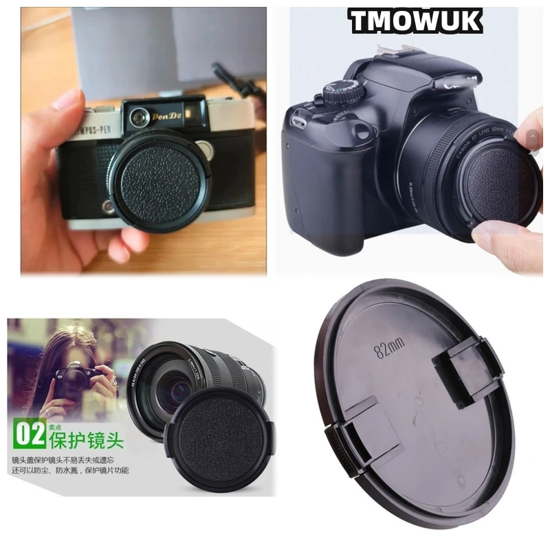 

For FUJIFILM X-H1 X-T60 X-Pro4 X-A20 X-T5 X-M5 X-E5 X-T200 X-T3 X-S10 Camera Lens Cap Protective Cover Center Pinch Snap-on 49mm