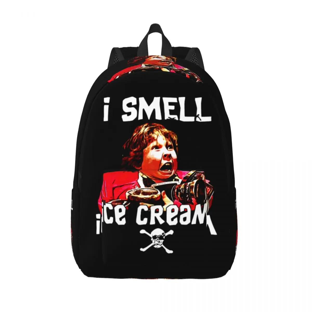 Custom The Goonies Canvas Backpack College School Student Bookbag Fits 15 Inch Laptop Sloth Chunk Fratelli Skull Pirate Bags