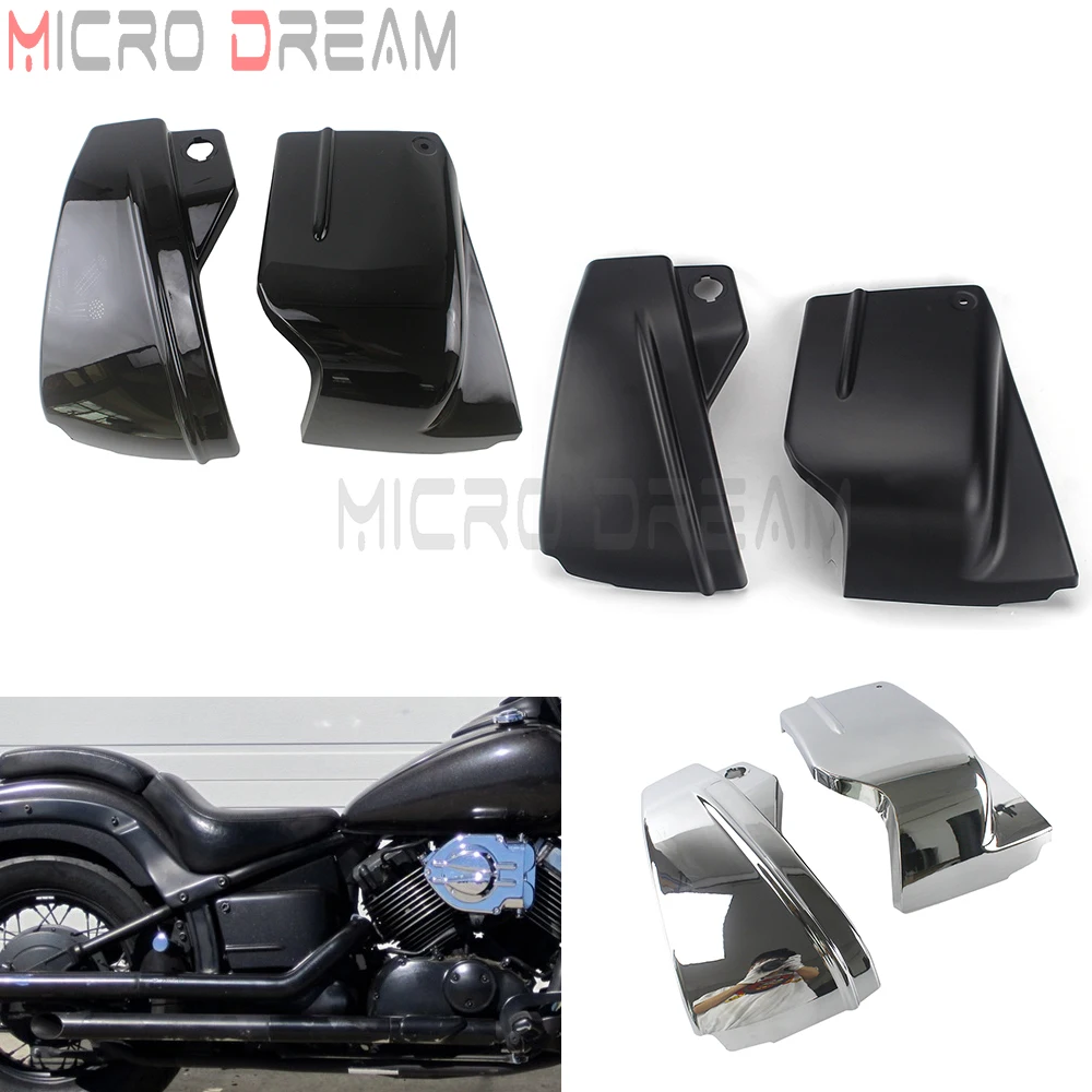 

Custom Classic Motorcycle Battery Covering Side Fairing Cover Guard Protector For Yamaha V-Star 650 DragStar 650 XVS650 XVS650A